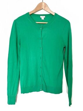 J. Crew Bright Green “Caryn Cardigan”